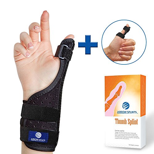 Buy Arrow Splints Thumb Brace & Wrist Brace + Thumb Splint by for Trigger Thumb, Tunnel