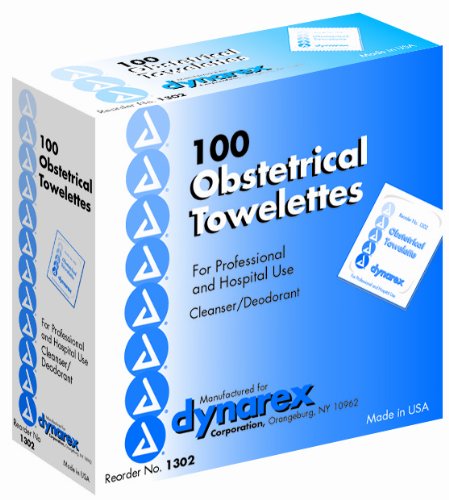 Obstetrical Towelettes-OB Towelettes-Dynarex#1302,5"x7",1000/Case
