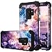 Fingic Galaxy S9 Case, Samsung S9 Case Heavy Duty Dual Layer Protection Hybrid Hard PC Soft Silicone Rugged Bumper Full-Body Shockproof Protective Case for Samsung Galaxy S9 5.8 inch, Nebula Black