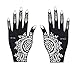 Henna Tattoo Stencil/Temporary Tattoo Temples Set of 8 Sheets,Indian Arabian Tattoo Reusable Stickers Stencils Body Art Designs for Hands