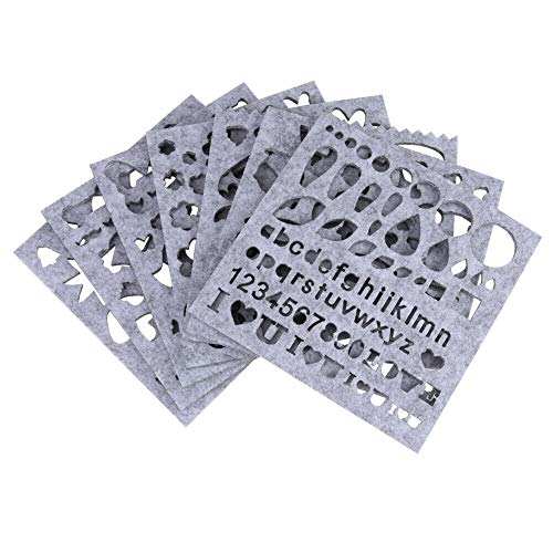 Felting Mold, 7pcs/Set DIY Needle Felting Applique Mold Felt Template Beginner Craft Tool  - Thumbnail 3