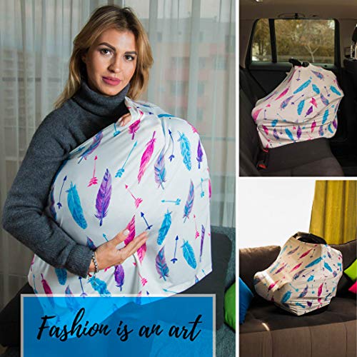 Premium Soft, Privacy Nursing Cover, Breastfeeding Cover, Baby Car Seat