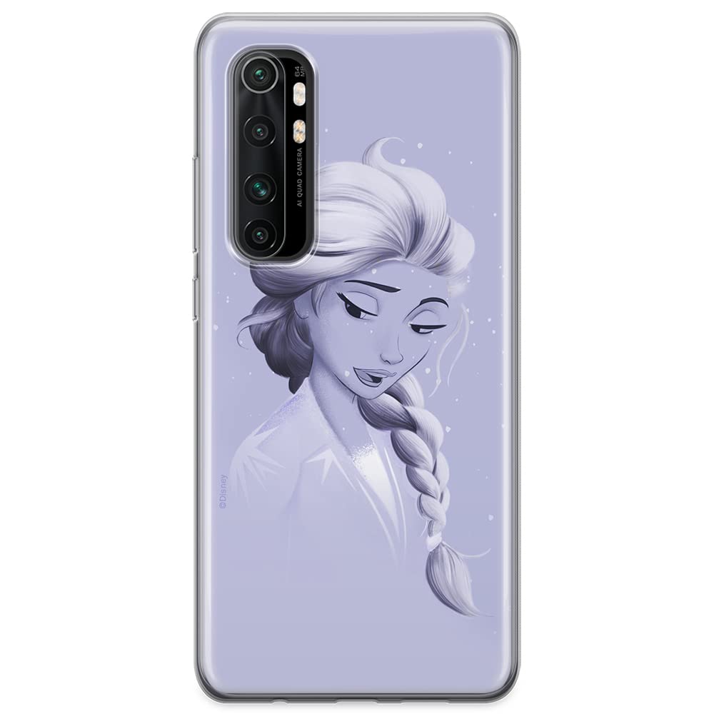 ERT GROUP mobile phone case for Xiaomi MI NOTE 10 Lite original and officially Licensed Disney pattern Elsa 013 optimally adapted to the shape of the mobile phone, case made of TPU