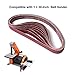 Aiyard 1 x 30-Inch Aluminum Oxide Sanding Belts, 40/80/120/240/400 Assorted Grits Abrasive Belts for Belt Sander, 15-Pack