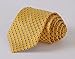 MENDENG Black Gold Striped Tie Woven Jacquard Silk Men's Suits Ties Necktie
