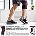 SB SOX Compression Knee Brace - Great Support That Stays in Place - Perfect for Recovery, Everyday Use - Best Treatment for Pain Relief, Meniscus Tear, Arthritis (Charcoal/Red, Medium)