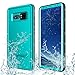 Transy Samsung Galaxy Note 8 Waterproof case Full-Body Protective Underwater Cover with Built-in Screen Protector Design for Galaxy Note 8 (blue2)