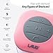 Laud Portable Bluetooth Shower Speaker - IPX4 Waterproof - Super Strong Suction Cup - Built In Mic For Hands free Calling - 6-Hour Music Playtime - Water Resistant Rubber (Pink)