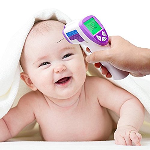 COSSCCI Infrared Digital Baby Thermometer, Non-Contact Electronic Forehead and Ear Thermometer for Baby, Infant, Toddler and Adults