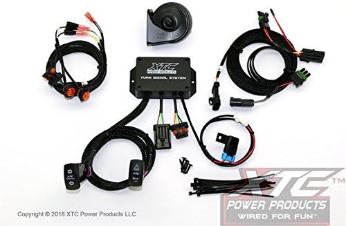 Can-Am Maverick X3/X3 MAX 4 Seat Plug & Play Turn Signal System W/Horn uses Factory Brake Lights (Switch Direction: Vertical- OPT-TURN-VERT) By XTC power products TSS-MAVX3