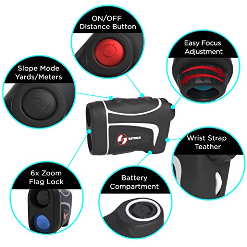 image for Saybien TR500S Waterproof Golf Rangefinder with Slope Correction- Slop