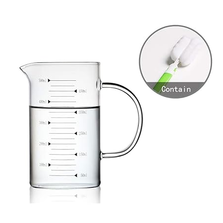 Compra Vaso medidor de Vidrio Resistente al Calor con báscula ...