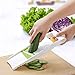 SuperB2C 5 in 1 Mandoline Slicer,Julienne Vegetable Slicer,Food Container Cutter for Cucumber, Onion, Cheese with 5 Stainless Steel Blades (White)