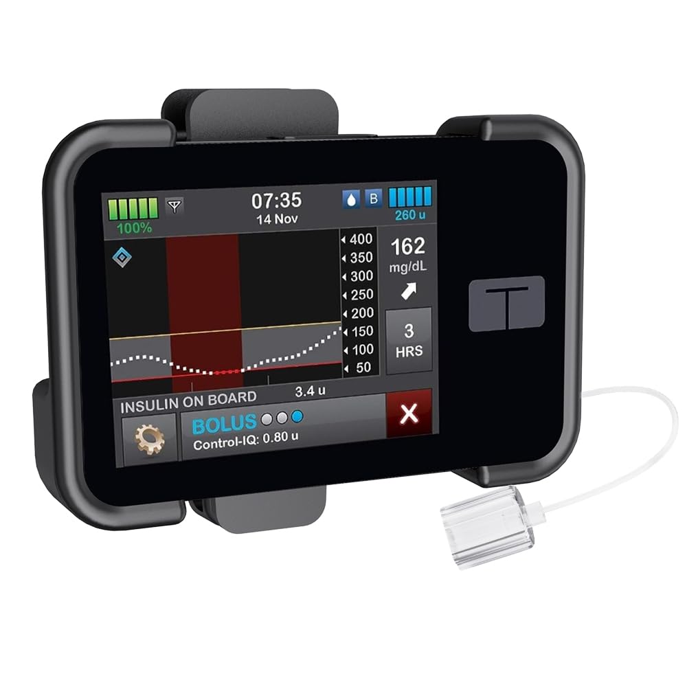 BELTRON Belt Clip for Tandem t:Slim X2 Pump (Strong & Durable Rotating Clip Case for Tandem Diabetes Care TSlim X2 Insulin Pump) - Black