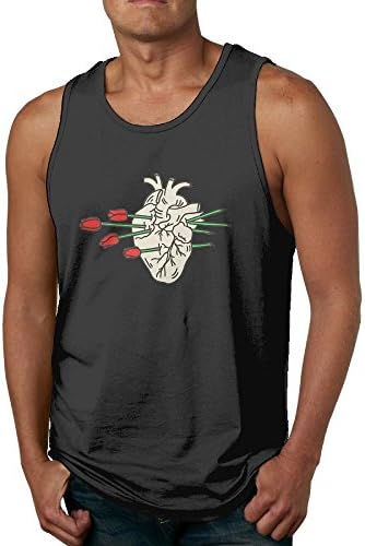 Owennd Elvissd Mens Rose And Heart Workout,muscle,gym,summer,best,halter,fashion,styles