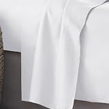 Yorkshire Bedding Flat Sheet Super King 100% Egyptian Cotton White 200TC view 3