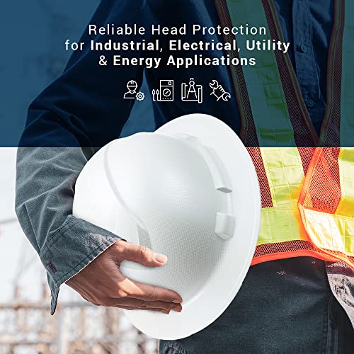 Full Brim Vented OSHA Construction Hard Hat, Color Weave, Work Approved