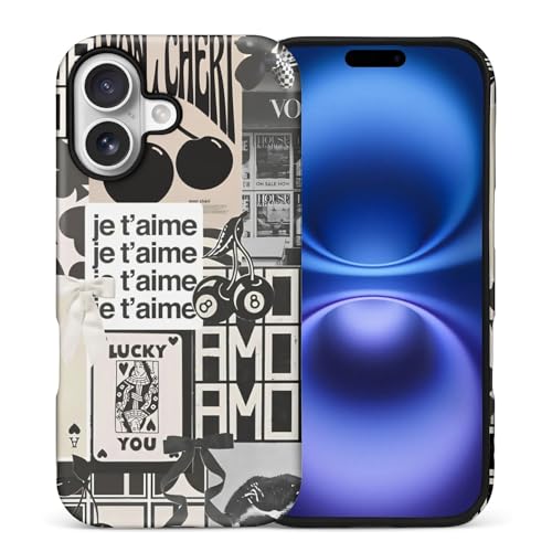 Akinmi Case for iPhone 17,Monogram Exquisitely Pattern Double Protective Phone Cover Cases Soft Silicone for iPhone 17 at Amazon