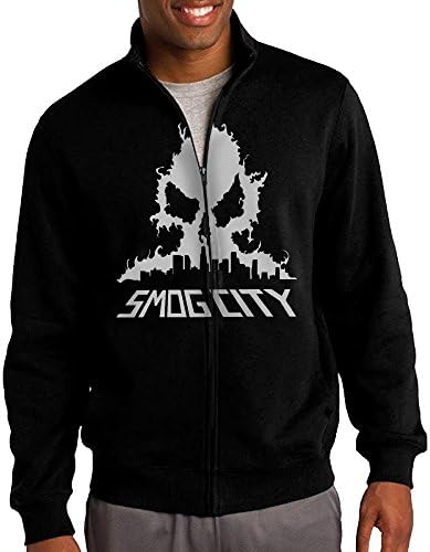 Men's Smog City Los Angeles California Full-Zip Fleece Jacket XL
