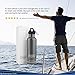 Futurepace Tech Large Dark Gray, Reusable, Eco, Metal Insulated Sports Water Bottle 25oz BPA Free, Bonus Sports LID - Mega Savings Over Plastic! Perfect for Men, Women, Boys, Girls!