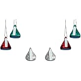 HERSHEY'S HY0158 Kurt Adler Plastic Mini Kisses Ornament, Set of 6,Christmas