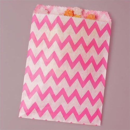 Mememall Fashion Striped Polka Dot Candy Buffet Sweet Treat Loot Party Supplies Favor Bags Lot