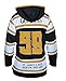 Guinness Black and Gold Hooded Hockey Jersey, XX-Large - Striped Polyester Athletic Shirt