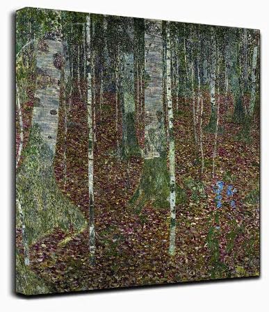 Canvas Wall Art - Forest of Beeches by Gustav Klimt - Classic Art Wall Decor Giclee Print Reproductions Painting Modern Home Decor Ready to Hang 12"x12"