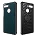 TUDIA Essential Phone PH-1 Case, [Ceramic Feel] Lightweight [GLOST] TPU Bumper Shock Absorption Cover Featuring [Tempered Glass Back Panel] for Essential Phone PH-1 (Ocean Green)
