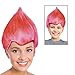 Trolls Costume Pink Troll Doll Costume Pink Troll Wig Pink Troll Hair Wig Troll