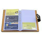 BTSKY Book Style Credit Card Holder Business Name Card Book ID Card Organizer--For 240 Business Cards (Black)