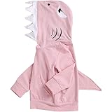 Unisex Baby Autumn Winter Shark Hooded Sweatshirt Boys Girls Hoodies Kangaroo Muff Pockets & Shark Fin