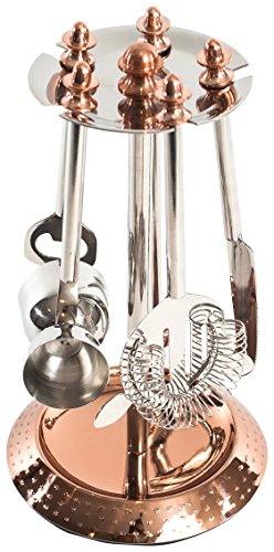 Bel-Air 6060 5 Piece Hanging Bar Tool Set, Copper
