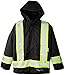 Viking Professional Insulated Journeyman 300D Trilobal Rip-Stop FR Jacket - Waterproof Flame Retardant Hi Vis Jackets for Men, Black - Small