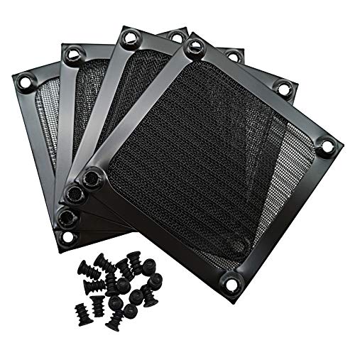80mm Computer Fan Filter Grills with Screws, Aluminum Frame Ultra Fine