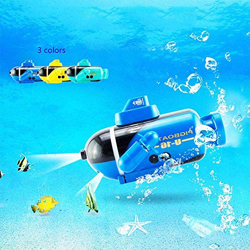 Womdee RC Submarine Mini Submarine Remote Control Toy, Model Ship Electronic Waterproof Underwater Submersible, Remote Range Control Submarine Put It in The Pool Tub Worked Fine