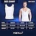 HÖTER Men's Compression Shirt to Hide Gynecomastia Moobs Chest Slimming Body Shaper Undershirt