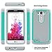 ULAK Case, Dual Layer Rugged Hard Hybrid Protective Case for G3 (D850,T-moble D851)- Mint/Grey