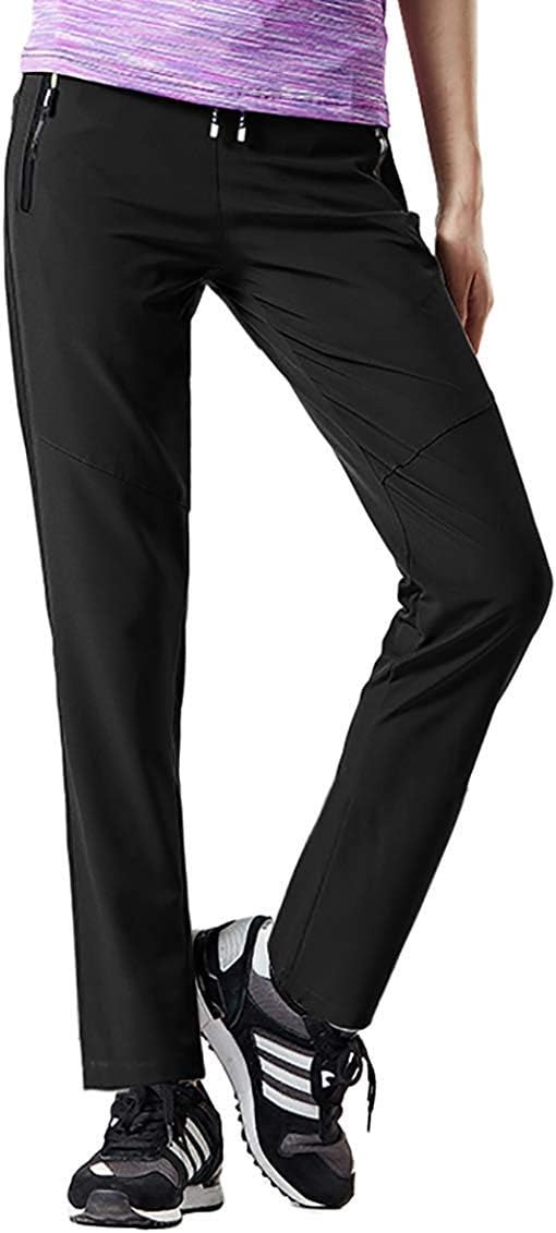 Hiking Pants Women Outdoor Quick Drying Mountain Trousers Lightweight Travel Pants with Pockets
