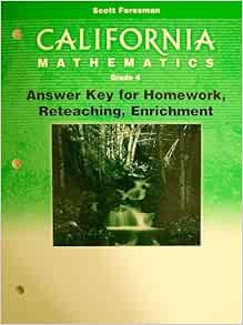 4 california foreman grade homework mathematics scott workbook picture