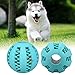 Toy Ball for Dogs - Dental Treat, Bite Resistant, Indestructible Non-Toxic Strong Tooth Cleaning Dog Toy Balls for Pet Training, Playing, Chewing - Soft Rubber, Bouncy, Tennis Ball