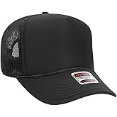 Otto Cap 5-Panel Mid Profile Mesh Back Trucker Hat, OS