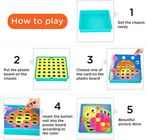 mosaic button board montessori