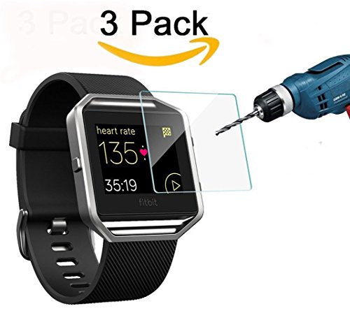CAVN-3-Pack-HD-Clear-9H-Hardness-Multi-layer-Explosion-proof-Tempered-Glass-Screen-Protector-for-Fitbit-Blaze-Smart-Watch-Anti-Bubble