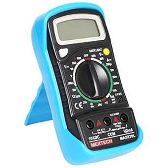 Mextech MAS830L 3 Digit, 1999 Counts, 600 AC/DC Voltage Digital Multimeter