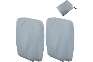 Uranshin Outdoor Folding Chair Covers 2PCS, Zero Gravity Chair Covers Waterproof, Sturdy Folding Patio Chair Covers with Storage Bag, Outdoor Chair Covers All Weather, 28" W x 13" D x 43" H, Grey
