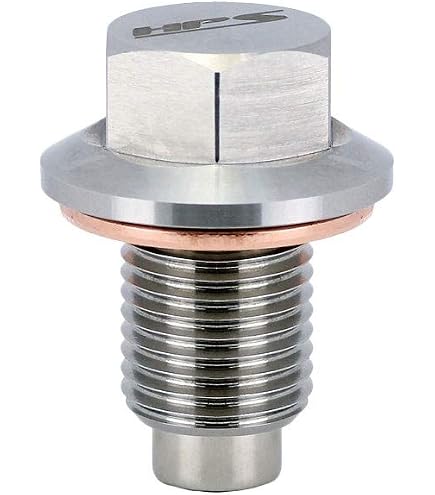 Magnetic Oil Drain Plug - Universal M14x1.5 Fit For Cars, Motorcycles & Boats With Copper Crush Washer
