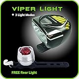 Bike Light Set Front and Back Super Bright LED Headlight 3000 LM 6500 mAh Rechargeable FREE Taillight Best Extreme Bright Multi-Purpose Safety Bicycle Light & Headlamp - WATERPROOF & Easy to Mount