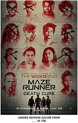 Giclee Art Prints 12" x 18" Wall Poster Maze Runner The Death Cure 03 - Limited Edition