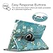 Fintie iPad 2/3/4 Case - 360 Degree Rotating Stand Smart Case Cover for Apple iPad with Retina Display (iPad 4th Generation), The New iPad 3 & iPad 2 (Automatic Wake/Sleep Feature) - Blossom